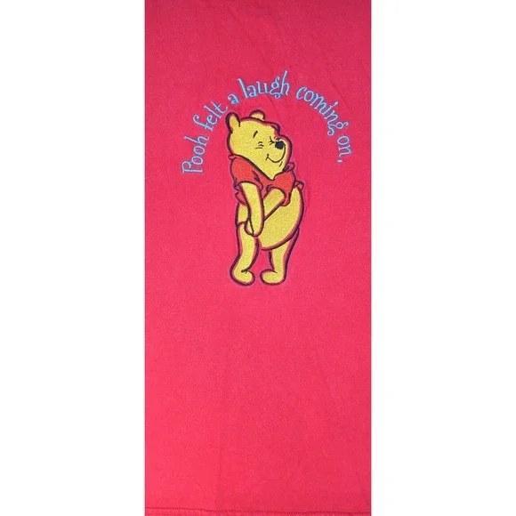 Pooh Felt a Laugh Coming On Red Graphic T Shirt Size‎ S - Picture 4 of 10